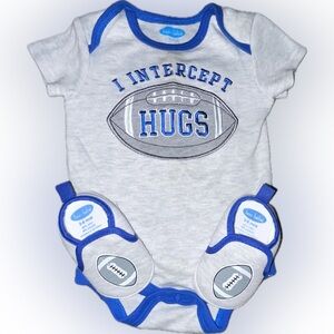 Bon bebe onesie & shoes 3/6mos